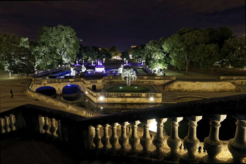 Mise en lumière Jardins de la Fontaine