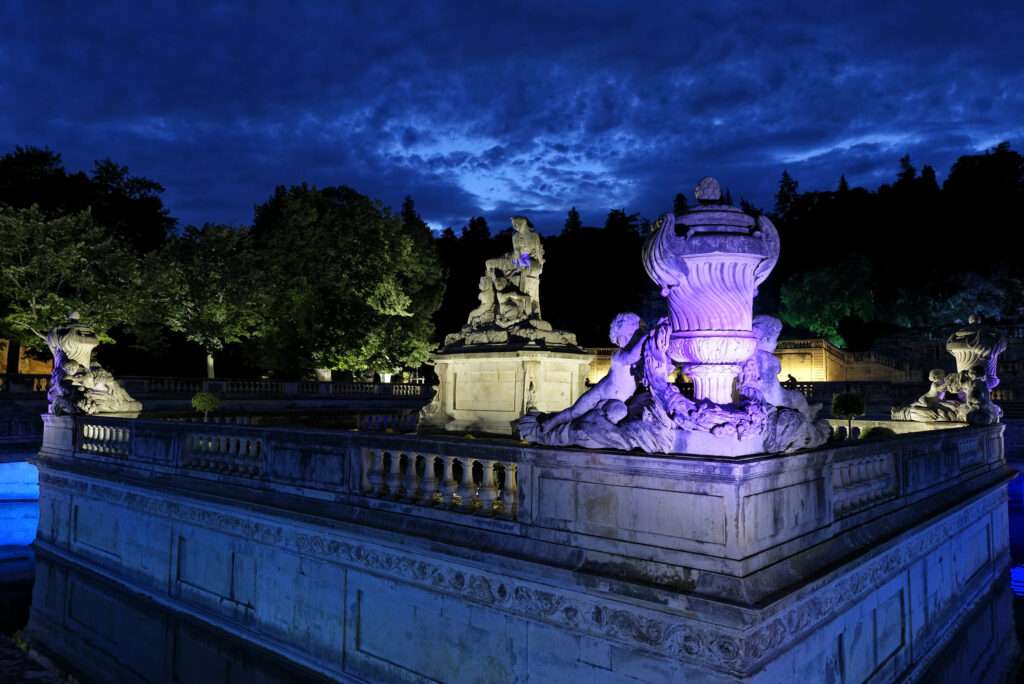 Mise en lumière Jardins de la Fontaine