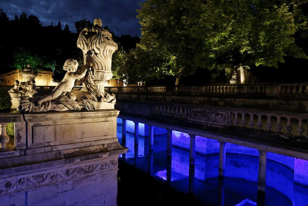 Mise en lumière Jardins de la Fontaine