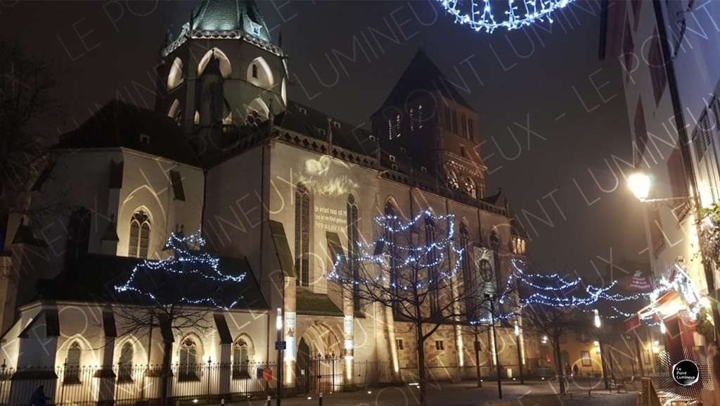 Mise en lumière de l'église Saint Thomas à Strasbourg